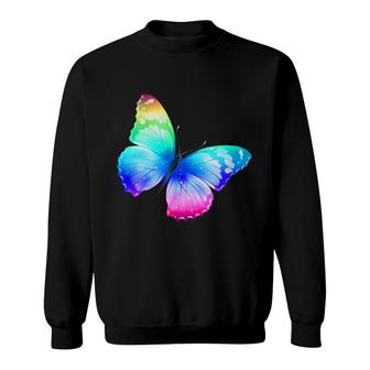 Colorful Butterfly Sweatshirt | Mazezy