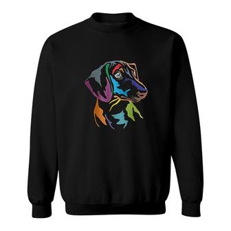 Colorful Dachshunds Dachshund Mom Sweatshirt | Mazezy