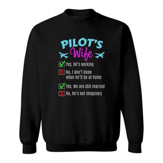 Commercial Airline Pilot Wife Sweatshirt | Mazezy