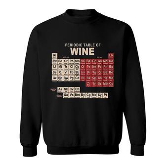 Computer Gear Funny Wine Chemistry Periodic Table Geek Nerd Sweatshirt - Thegiftio