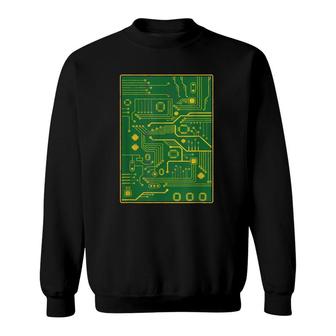 Computer Technician Repair Tech Engineer Motherboard Circuit Sweatshirt | Mazezy AU