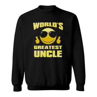 Cool Face Family Gifts World's Greatest Uncle Sweatshirt | Mazezy
