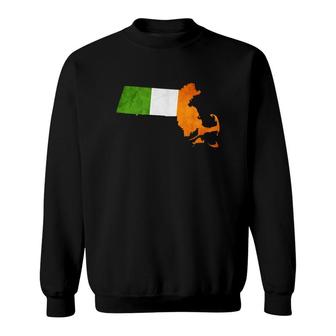 Cool Irish Flag Massachusetts T-shirt Sweatshirt - Thegiftio UK
