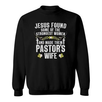Cool Pastor Wife Art Women Girl Pastor Appreciation Preacher Sweatshirt | Mazezy