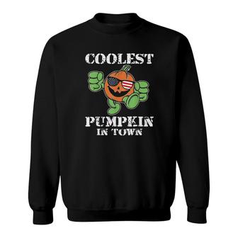 Coolest Pumpkin In Town Halloween Gift Sweatshirt | Mazezy