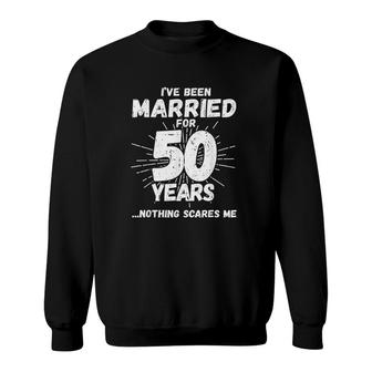 Couples Married 50 Years Funny 50th Wedding Anniversary Sweatshirt - Thegiftio UK