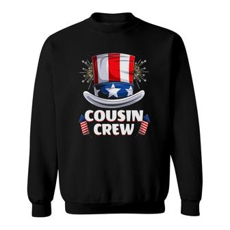Cousin Crew 4Th Of July Family Matching Boys Girls Kids Sweatshirt | Mazezy