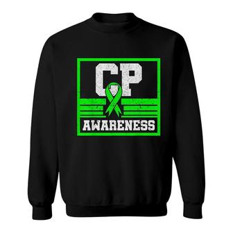 Cp Awareness Cerebral Palsy Green Ribbon Ataxic Neurologists Sweatshirt | Mazezy