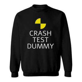 Crash Test Dummy Easy Last Minute Funny Costume For Men Sweatshirt | Mazezy
