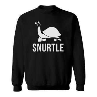 Crazy Snail Turtle Mix Snurtle Pun Sweatshirt | Mazezy DE
