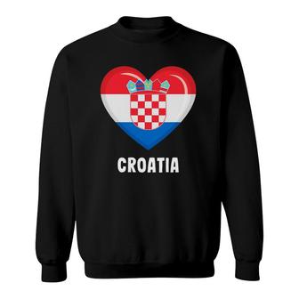 Croatia Flag Croat Croatian Sweatshirt | Mazezy