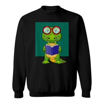 Crocodile Teacher, School Grade English Math Student Sweatshirt | Mazezy
