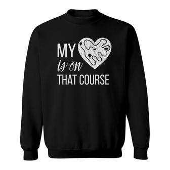 Cross Country Mom My Heart Is On That Course Sweatshirt | Mazezy