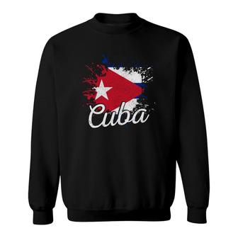Cuba Patriotic Cuban Pride Flag Patriotic Cuba Sweatshirt | Mazezy