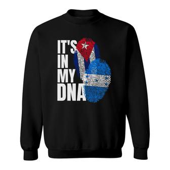 Cuban And Honduran Dna Flag Heritage Mix Sweatshirt | Mazezy