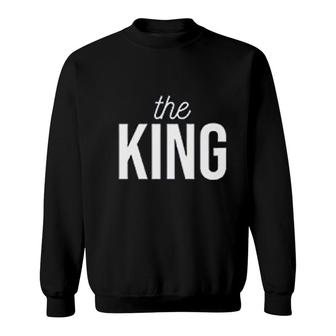 Custom Family King Queen Prince Princess Matching Family Sweatshirt - Thegiftio UK