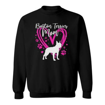 Cute Boston Terrier Mom For Mother's Day Gift Sweatshirt | Mazezy