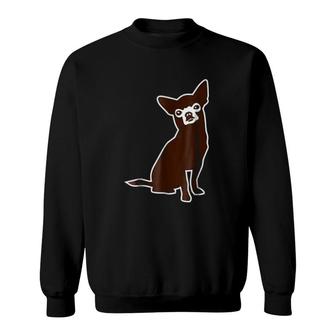 Cute Brown Chihuahua Sweatshirt