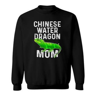 Cute Chinese Water Dragon Mom Lizard Lover Reptile Gift Sweatshirt | Mazezy