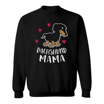 Cute Dachshund Mom Funny Dachshund Mama Sweatshirt | Mazezy