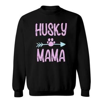 Cute Husky Dog Mama Huskies Lover Owner Cute Women Sweatshirt | Mazezy