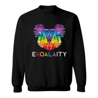 Cute Koala Rainbow Flag Gay Pride Sweatshirt | Mazezy
