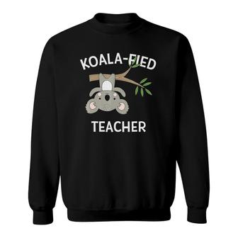 Cute Koala Teacher Gift Appreciation Thank You Sweatshirt | Mazezy