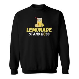 Cute Lemonade Stand Boss Business Entrepreneur Sweatshirt | Mazezy