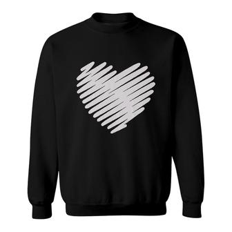 Cute Love Heart Graphic Sweatshirt | Mazezy