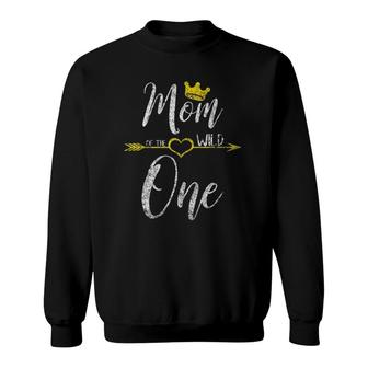 Cute Mother's Day Gift Mom Of The Wild One Sweatshirt | Mazezy