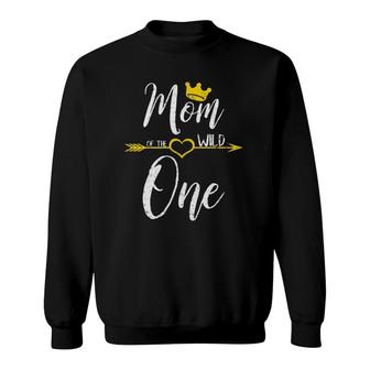 Cute Mother's Day Gift Mom Of The Wild One Sweatshirt | Mazezy