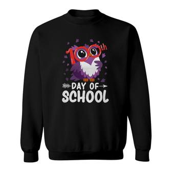 Cute Owl 100Th Day Of School Teacher Student Sweatshirt | Mazezy