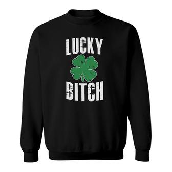 Cute Shamrock Saint Patricks Day St Patty Funny Sweatshirt | Mazezy