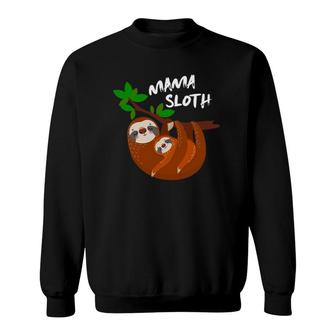 Cute Sloth Mom Mothers Day Gift Sloth Sweatshirt | Mazezy