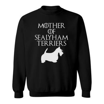 Cute White Mother Of Sealyham Terriers Sweatshirt | Mazezy