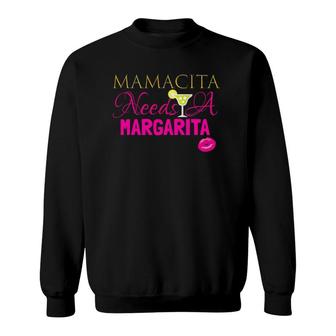 Cute Women Mamacita Needs A Margarita Outfit Gift Sweatshirt | Mazezy