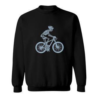 Cycling Skeleton Funny Sweatshirt | Mazezy