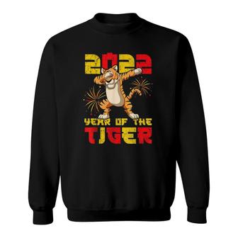 Dab Dabbing Tiger Chinese Year Of Tiger 2022 New Year Sweatshirt | Mazezy