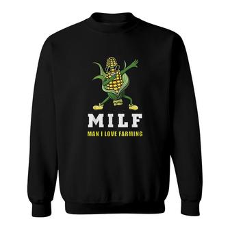 Dabbing Corn Cob Farmer Gift | Man I Love Farming Sweatshirt - Thegiftio UK