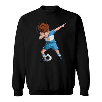 Dabbing Soccer Boy Argentina Jersey Argentinian Football Sweatshirt | Mazezy
