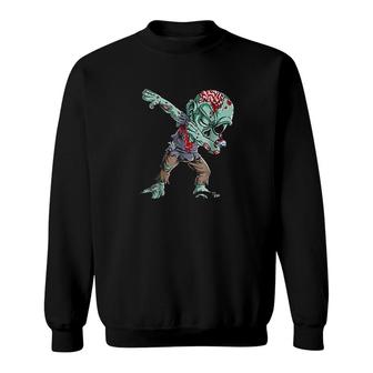 Dabbing Zombie Creepy Funny Sweatshirt | Mazezy