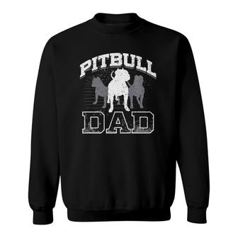 Dad Pitbull Lover Dog Owner Father Day Gift Sweatshirt | Mazezy DE
