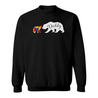 Daddy Bear Autism Awareness Month Dad Men Gift Sweatshirt | Mazezy