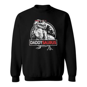 Daddy Saurusrex Dinosaur Men Father's Day Family Matching Sweatshirt | Mazezy