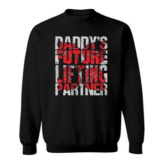 Daddy's Future Lifting Partner Fitness Workout Gift Sweatshirt | Mazezy