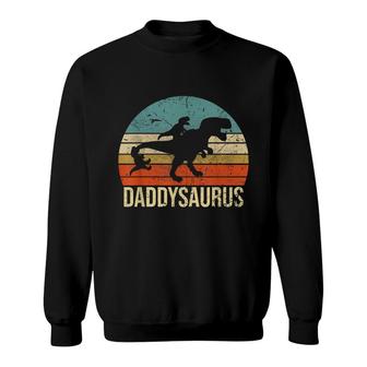 Daddysaurus Rex 2 Kids Daddy Dinosaur Sweatshirt - Seseable