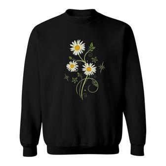 Daisy Spring Summer Daisies Flower Sweatshirt | Mazezy