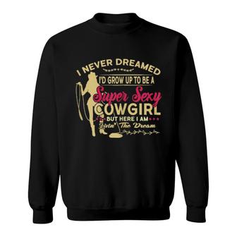 Damen Lustige Cowgirlgrafik Für Damen, Cowgirl Rodeo Western Sweatshirt | Mazezy