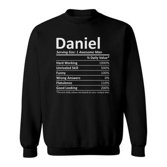Daniel Nutrition Funny Birthday Personalized Name Gift Idea Sweatshirt | Mazezy