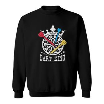 Darts King For Player And Darts Fans Sweatshirt | Mazezy